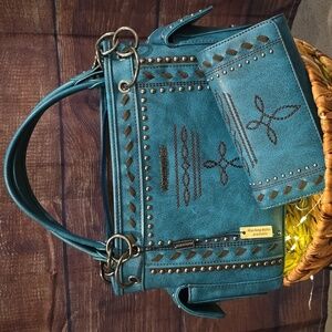 MontanaWest Purse and Wallet‐ teal